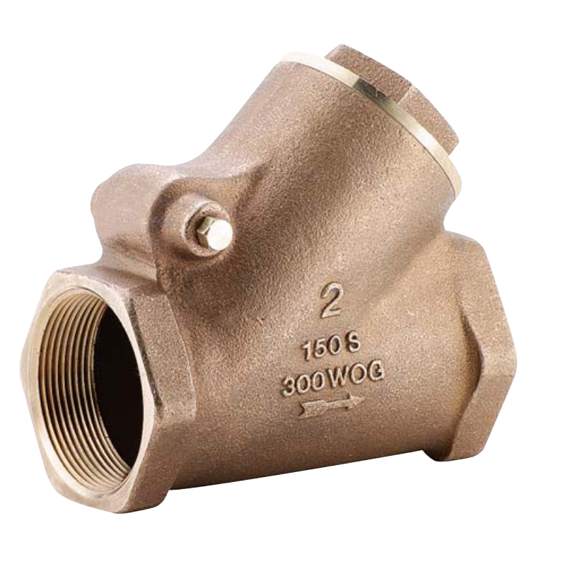 1-1/4”  Brass Y type check valve 150S 300WOG